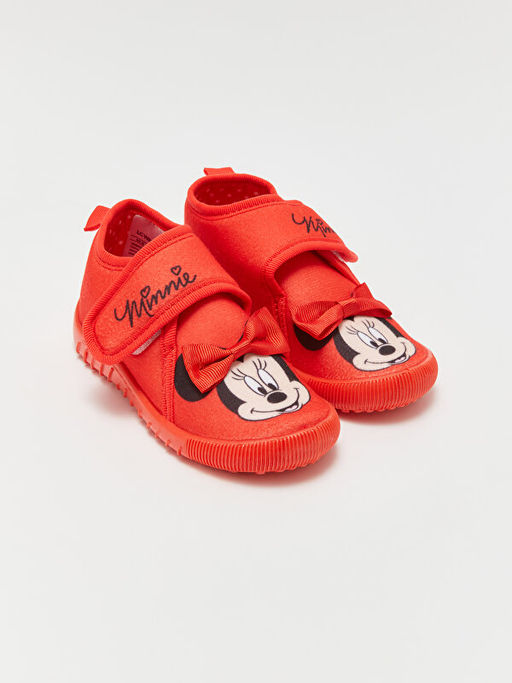Minnie Mouse Bask?l? K?z Bebek Panduf