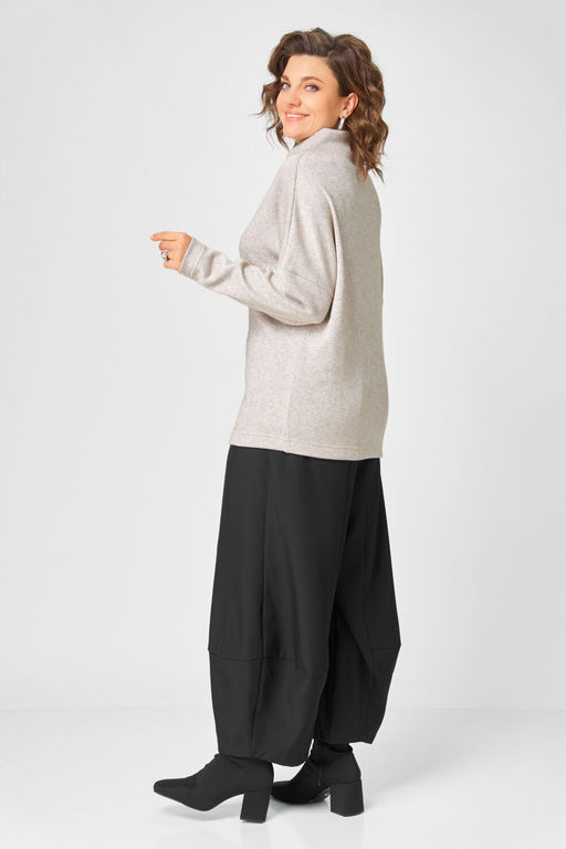 Джемпер Bliss 0858 бежевый с люрексом  фото 4