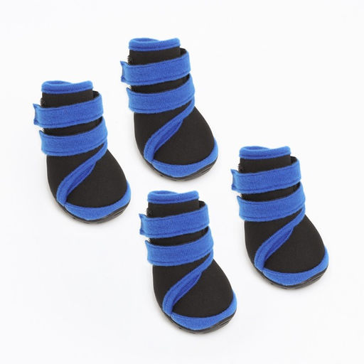 Ботинки высокие для больших собак, набор 4 шт, размер L (подошва 10 х 7 см), чёрно-синие - Simaland фото 2