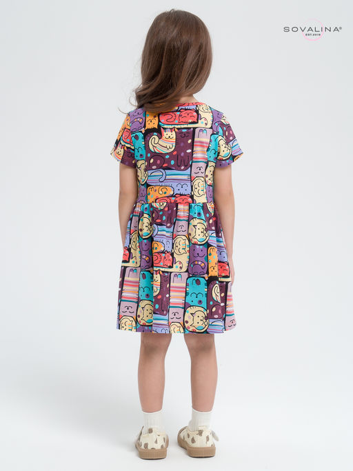 Платье Лето коты в горошек new - Sovalina фото 24