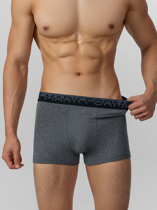 Цена за 2 штуки! Трусы боксеры мужские серые - Mark formelle фото 3