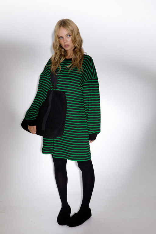 Платье Pirs 4934 черно-зеленый  фото 3