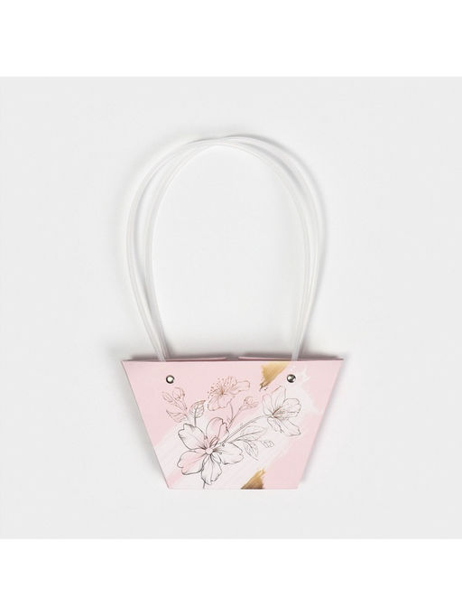 Пакет влагостойкий для цветов Нежность, 20?12?12 см