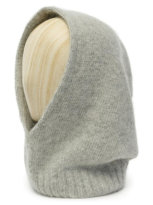 Капор жен. анг+нейл+шерсть LB-A53042 grey