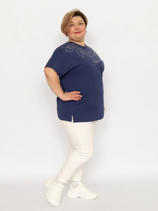 CRB wear / CSLW 60380-41 Футболка женская,темно-синий/Ex.Cherubino  фото 3