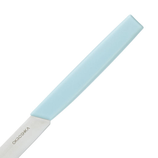 Нож cтоловый OKROSHKA САЛАТ, лезвие 11 см, голубая ручка OK225P-BL-CT  фото 2
