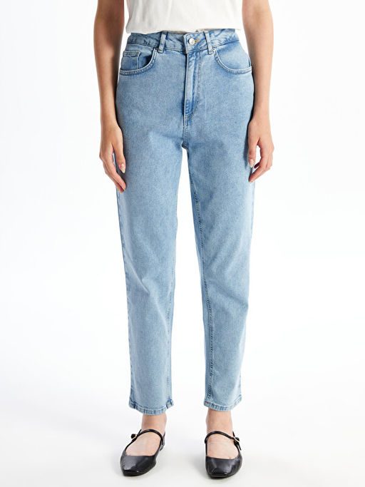Mom Fit Kad?n Jean Pantolon