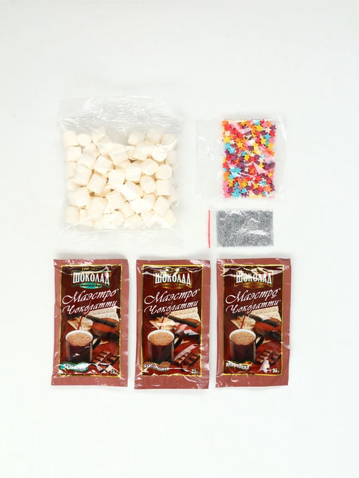 Подарочный набор Уюта в новом году : горячий шоколад 3 шт. ? 25 г, маршмеллоу 40 г, декор 17 г - Фабрика счастья фото 5