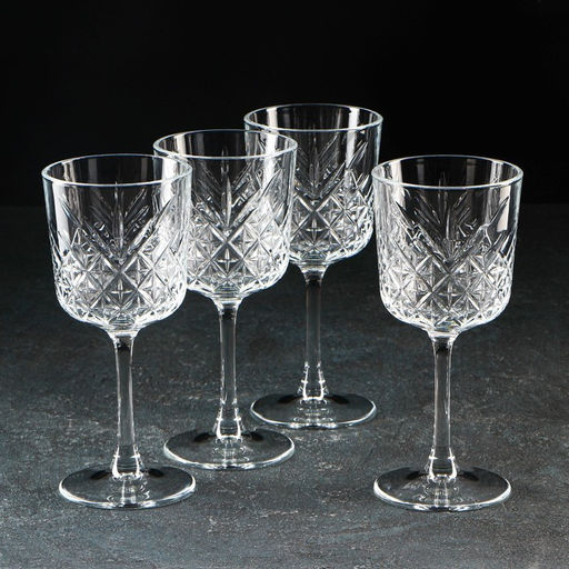 Бокалы Paşabahçe Timeless, 330 мл, набор 4 шт., стекло, прозрачные