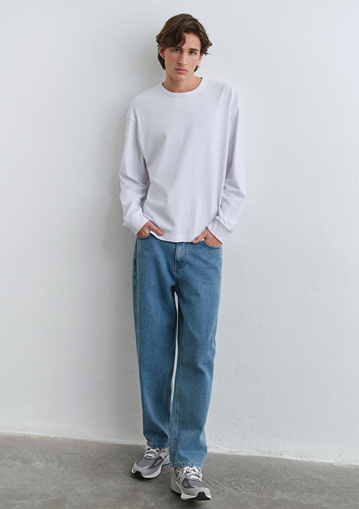 Mitte Street Indigo Mavi Denim Jean Pantolon фото 2