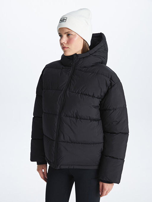 Kap??onlu D?z Uzun Kollu Kad?n ?i?me Mont - Waikiki фото 2