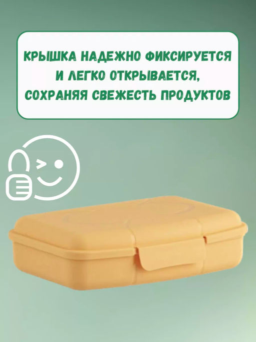 Контейнер 0,42л СВЧ Ланчбокс прямоугол - Полимербыт фото 5