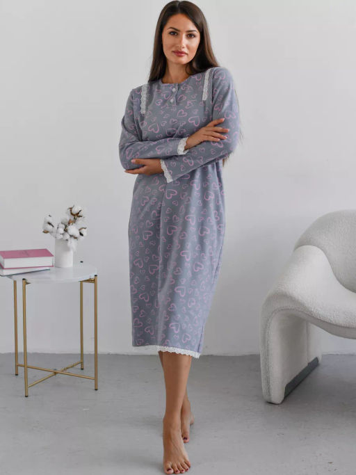 Сорочка женская Нина Голубой - Modamica фото 28