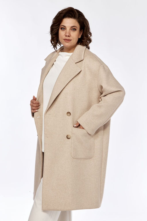 Пальто Diamant 1999 пудра фото 9