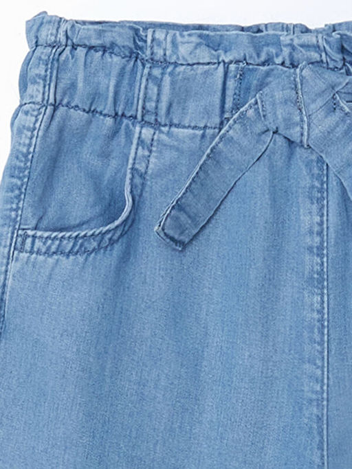 Beli Lastikli Rahat K?z ?ocuk Jean Pantolon