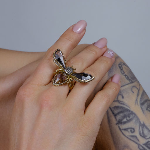 Кольцо Арт. 3V-3384-Y - MyGemma фото 4