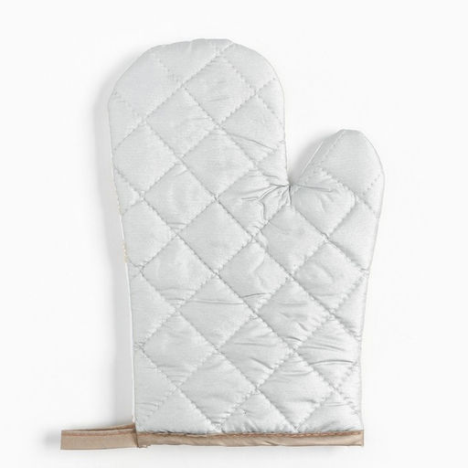 Кухонный набор Доляна. Снежинки: прихватка 17?17 см, варежка 26?16 см, фартук 70?80 см, золотой, 100% п/э