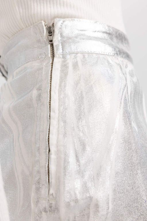 Крутая мини-юбка А-образного выреза - Defacto фото 5