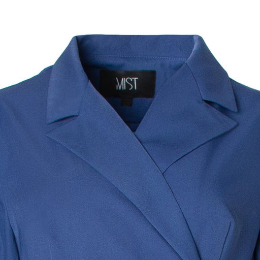 Платье женское миди с поясом MIST plus-size, синее, размер 58
