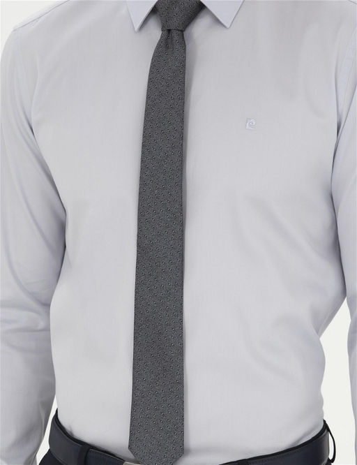 Gri Slim Fit Uzun Kollu Basic G_mlek - Pierre cardin фото 6