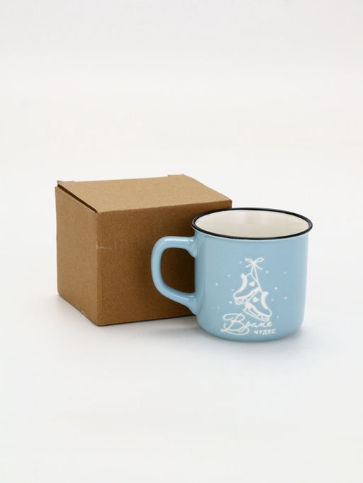 Кружка керамическая, новогодняя «Время чудес», 210 мл