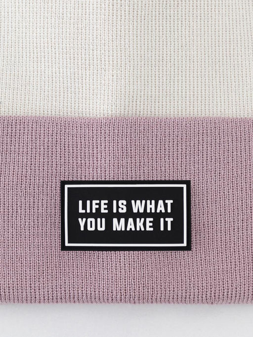 Crockid _ КВ 20426/пудрово-розовый,молочный шапка дет