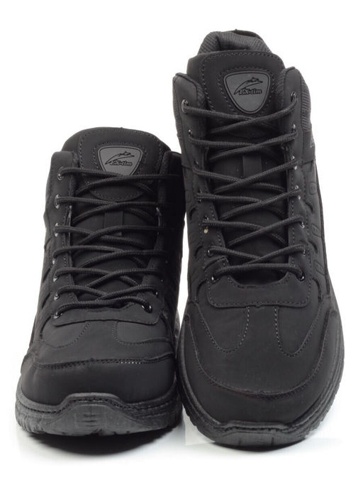 03-CRK7707-7 BLACK Ботинки зимние мужские (искусственные материалы)