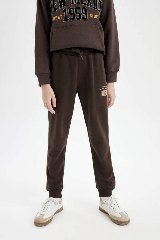 Спортивные штаны с принтом для мальчиков - Defacto фото 4