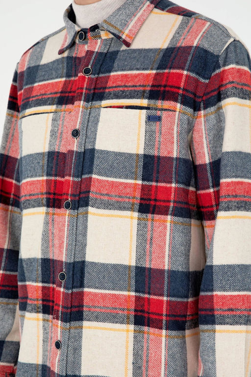 Мужская темно-синяя рубашка с длинным рукавом - U.s. polo assn фото 7