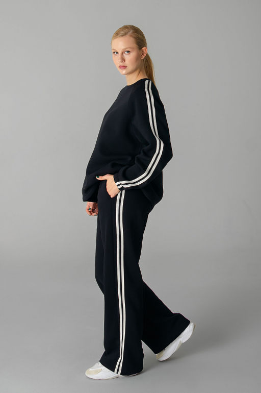 Арт. 2918 Костюм женский с начесом 46-54 (5 шт) Цвет:черный