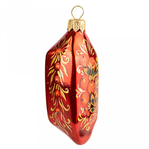 Елочная игрушка фигурка стеклянная Конфетка-7 3,6х3,9х11см, ручная художественная роспись, подарочная упаковка (Россия) - Домашняя мода фото 4