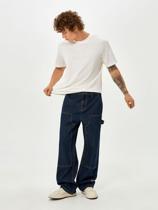 10100160036 Брюки джинсовые муж. Mads_loose темно-голубой - Concept club фото 4