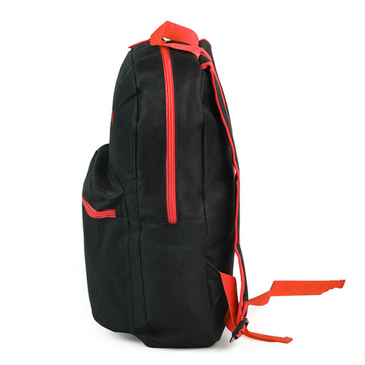 Рюкзак "Black" подростковый 40x29x17 см (14 л) 250 г, 1 отделение на молнии, 1 передний карман, черный с красным