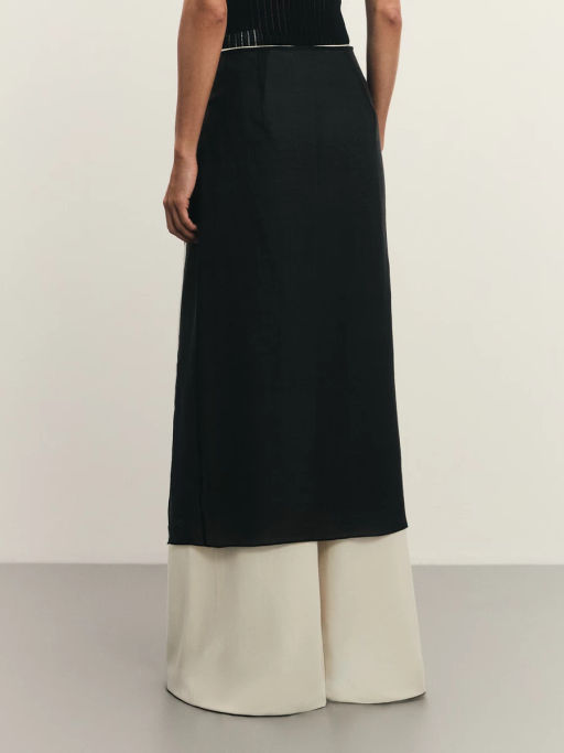 Полуюбка на завязках из тенселя / Zarina  фото 5