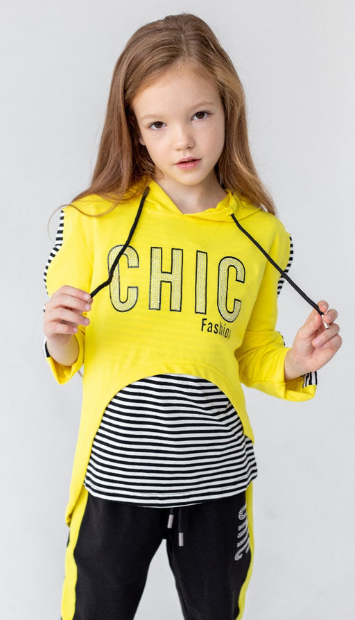 88071 Костюм трикотажный тройка для девочки - Kiko фото 8