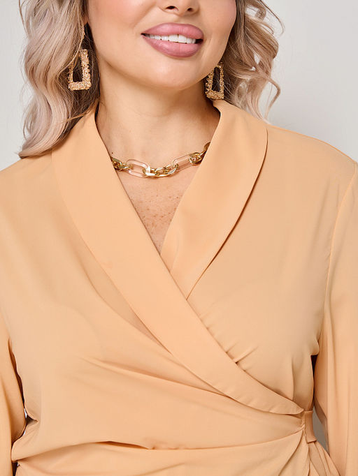 БЛУЗКА ПАСКУАЛЕ (КАРАМЕЛЬ) - Bellovera фото 6