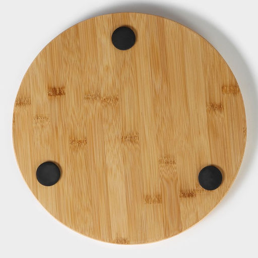 Блюдо для подачи Magistro Valley, d=30 см, сланец, бамбук фото 6