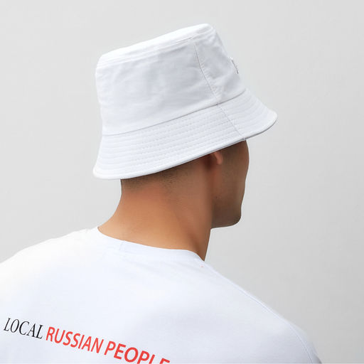 Панама унисекс MINAKU с надписью, белая, размер 56-58