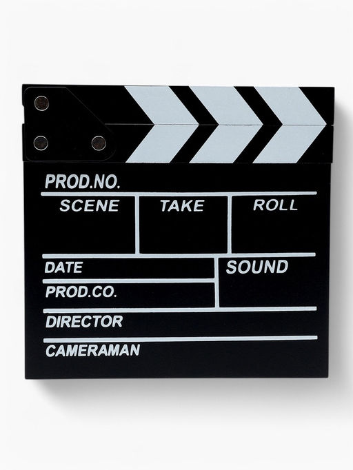Кинохлопушка режиссёра, черная, 20×20 см