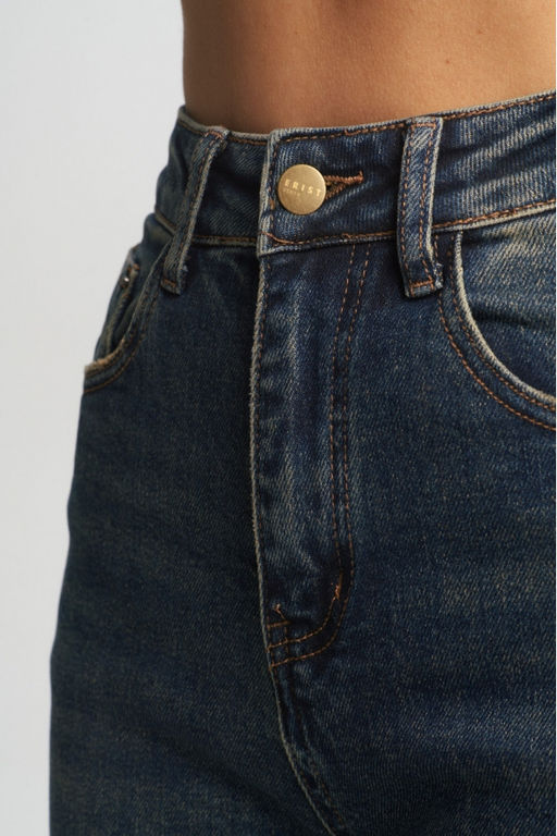 Джинсы-трубы с потертостями Vintage - Erist store фото 12