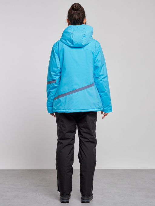 Горнолыжный костюм женский большого размера зимний голубого цвета 03382Gl - Chunmai фото 4