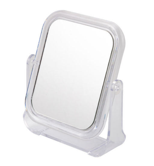 Цена за 2 шт. Зеркало косметическое М-1 двухстороннее (13,4*10,4*2,0см) 310845