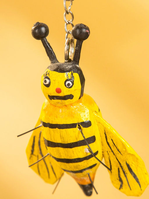 Брелок Пчёлка 10х7х3 см, дерево - Simaland фото 4