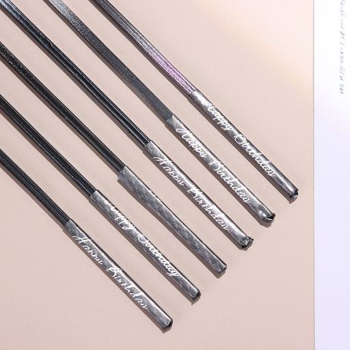 Набор свечей в торт, 6 штук Фиолетовый металлик, 15 см - Страна карнавалия фото 5