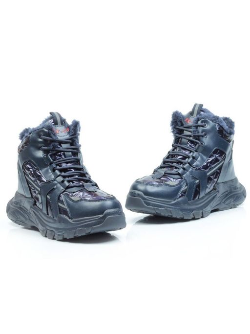 04-8525-2 DARK BLUE Ботинки зимние женские - No name фото 10