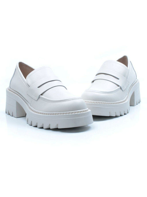 03-C1801-3 WHITE Лоферы женские (натуральная кожа) - No name фото 13