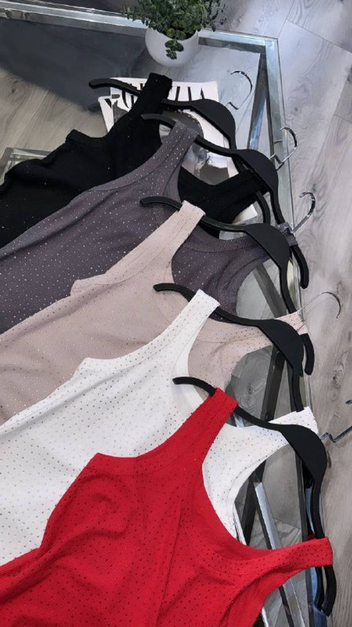 Майка крутого качества с камешками - Ksa фото 6