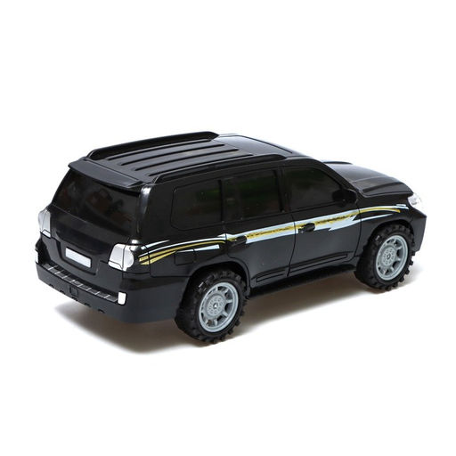 Машинка на пульте управления «Джип. Круизер», работает от батареек, цвет чёрный