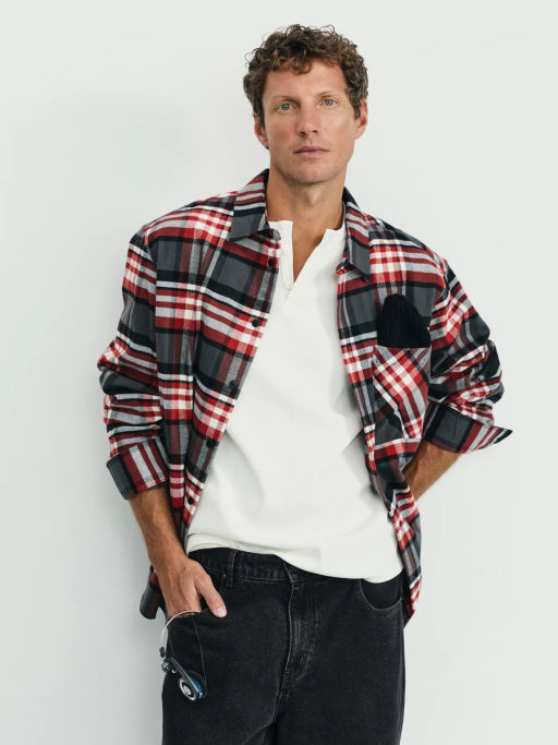 Фланелевая рубашка relax fit / Zarina