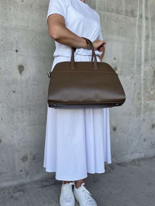 Женская кожаная сумка с ручками R 8627 Грей - Sergio valentini фото 7